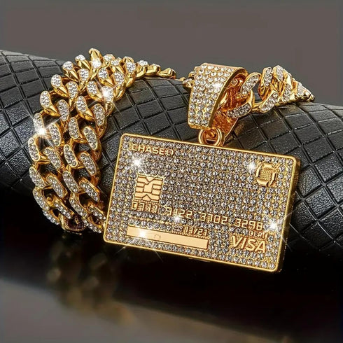 Cuban Link Chain for Men, Miami Mens Chain Silver Gold Plated Bling Necklace Diamond Chain for Men Iced Out Chain Hip Hop Jewelry...
