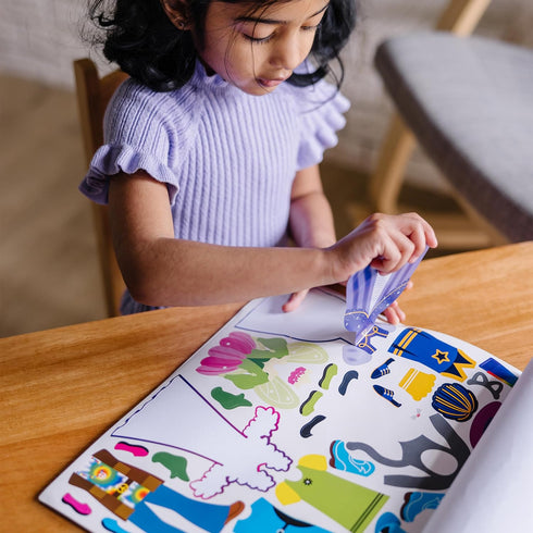 Melissa & Doug Reusable Sticker Pad: Dress-Up - 165+ Stickers Removable Stickers, Kids Fashion Activities, Restickable Book For Ages 3+...