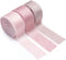 Altier Frayed Satin Silk Ribbon 1 inch x 10 Yards x 3 Rolls Blush Pink Dusty Rose Light Coffee Handmade Wedding Invitation Bridal Bouquets Gift Wr...