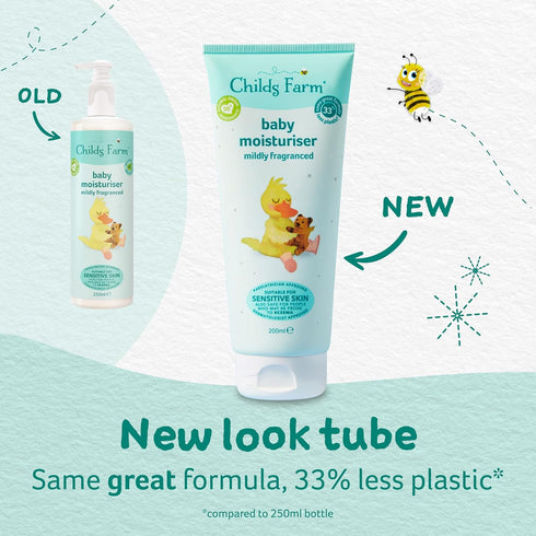 Childs Farm baby moisturiser mildly fragranced...