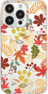 Blingy's for iPhone 13 Pro Case (6.1 inch), Women Girls Colorful Autumn Leaves Pattern Fun Fall Style Transparent Soft TPU Protective Clear Case C...