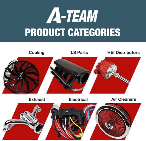 A-Team Performance - Color-Coded Battery Charger Post Comes in Pair, of 3/8 Inch Studs, 1 Black Cap and 1 Red Cap. - Compatible with Auto, Truck, ...