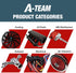 A-Team Performance - Color-Coded Battery Charger Post Comes in Pair, of 3/8 Inch Studs, 1 Black Cap and 1 Red Cap. - Compatible with Auto, Truck, ...