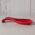 Now Designs Curved Stoneware Spoon Rest Red, 3.5x7.75 in...