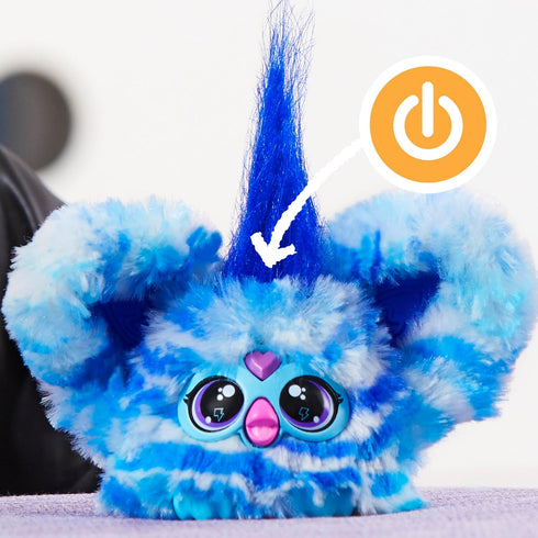 Furby Furblets Ooh-Koo Mini Friend, 45+ Sounds, Rock Music & Furbish Phrases, Electronic Plush Toys for Girls & Boys 6 Years & Up, Blue & White...