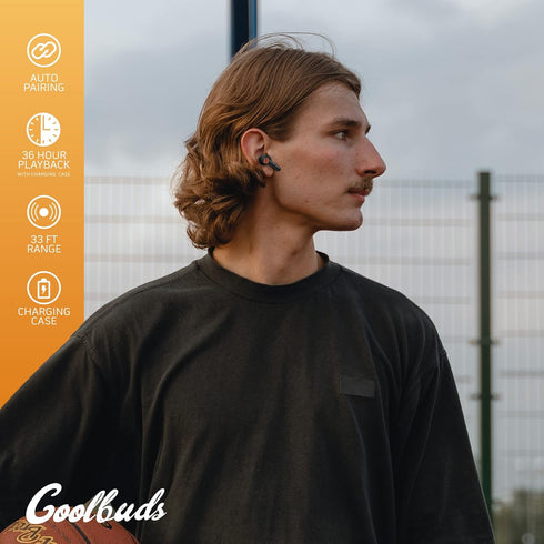Basketball Wireless Bluetooth Earbuds: Rechargeable Headphones w/Call Control & Voice Assistant | True Wireless, Noise Isolation | 36 HRS Playtime...