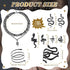 8 Pcs Snake Jewelry for Women, Egypt Style Snake Jewelry Snake Necklace Earrings Armband Bracelet Rings for Women...