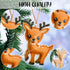 Tegeme 8 Pieces Woodland Animals Ornaments My Forest Friends Felt Animals Craft Set Cute Tree Decor for Home Christmas Tree Party Decorations...