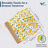 Reusable Paper Towels 12 Pack Roll 12 * 10 Inches – Soft, High-Absorbent 100% Cotton Flannel Paperless Paper Towels, Washable & Compatible with Al...