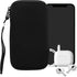 kwmobile Neoprene Phone Pouch Size XL - 6.7/6.8" - Universal Cell Sleeve Mobile Bag with Zipper, Wrist Strap - Black...