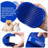 Dog bath brush, ROPO rubber massage pet shampoo brush, used for pet grooming, removing shedding fur, combing tangles and dead fur, suitable for pe...