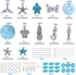 SUNNYCLUE 1 Box DIY 10 Pairs Starfish Mermaid Turquoise Earring Making Starter Kit Ocean Beach Summer Theme Earrings Synthetic Turquoise Beads Tur...
