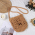 Ovida Crochet Mini Bucket Bag Purse Summer Woven Beach Shoulder Bag Drawstring Closure Crossbody Bag Handmade Hobo Bag...