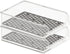 Spectrum Diversified Hexa in-Fridge Small Refrigerator Bin for Storage and Organization of Fruit Vegetables Produce and More, 8.5 x 6 x 2.25, Clea...