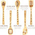 5Pcs Carved Bamboo Wood Cooking Spoons for Gift, Funny Burned Friends Wooden Spoons Spatula Cookware Set, Kitchen Utensils Decor Friends Merchandi...