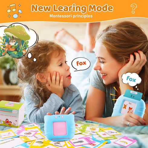 Talking Flash Cards for Toddlers 2-4 Years, 510 Sight Words, Autism Sensory Toys for Autistic Children,Learning Montessori Toys, Educational Presc...