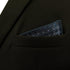 S&W SHLAX&WING Geometric Navy Handkerchief Pocket Squares for Men XL...