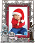 Neil Enterprises Inc. Pewter Winter Snowman Christmas Picture Frame...