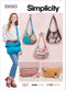 Simplicity Slouch Bag, Purse Organizer and Cosmetic Case Sewing Pattern Kit, Code S9563, One Size, Multicolor...