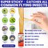 24 Fly Strips Indoor Sticky Hanging with Pins. Paper Tape for Indoors and Outdoor. Catcher Ribbon Traps Flypaper. Fruit Gnat...