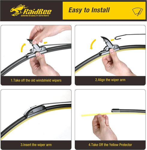 Oem Windshield Wipers,Wiper Blades Replacement for Ford Escape 2001-2004,Front & Rear Wiper for My Car,Automotive Replacement Windshield Wiper Bla...