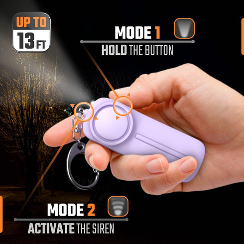 Self Defense Safesound Personal Alarm Keychain – 130 dB Siren Safety Protection Device with LED Light – Emergency Security Alert Key Chain Whistle...