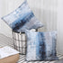 Blue and Grey Abstract Art Artwork Pillow Cover, Gallery Modern Decorative Throw Pillows Cushion Cover for Bedroom Sofa Living Room 18 x 18 Inch S...