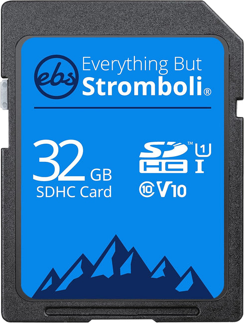 Everything But Stromboli 32GB SD Card (2 Pack) Speed Class 10 UHS-1 32G SDHC Memory Cards for Compatible Camera, Computer, Trail Cam, Video Camcor...