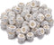 Sasylvia 60 Pieces Hair Beads 12 mm Rhinestone European Large Hole Crystal Charm Beads for Braids for Women for Necklace Earring Bracelet Craft Ma...