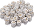 Sasylvia 60 Pieces Hair Beads 12 mm Rhinestone European Large Hole Crystal Charm Beads for Braids for Women for Necklace Earring Bracelet Craft Ma...