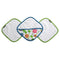 JJ Cole Washcloth Summer Garden & Bath Mitt Set, Pink/Green/Blue/Yellow/White/Orange...