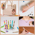 210Pcs Silicone Beads 12mm Silicone Beads for Keychain Making Bulk 30 Colors Loose Round Rubber Beads for Pens Necklace Bracelet Making Kit Jewelr...