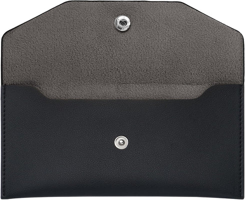 Black Cash Envelope Wallet Leather Money Wallet Organizer for Cash Reusable Money Bag Pouch Budget Binder Waterproof Slim Budget Envelope for Mone...
