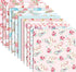 VIVIQUEN 24 Sheets Girl's Pink Tea Forum Double-Sided Scrapbook Paper 30x30cm Flower Craft Paper Folded Flat for DIY Decorative Background Card Ma...