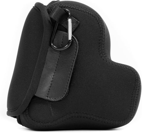 Megagear Panasonic Lumix Dc-Fz80, Fz82 Ultra Light Neoprene Camera Case, With Carabiner - Black - MG1165, PU Leather...