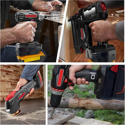 DM18GL Adapter Use for Craftsman C3 19.2V Cordless Tools, Converts Dewalt 20V 60V or Milwaukee M18 18V Li-ion Battery to Craftsman 19.2V Li-ion & ...