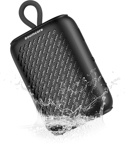 Portable Bluetooth Speakers, Waterproof Small Speaker with Stereo Sound, 12H Playtime, Wireless Bluetooth Speaker IPX7 for Outdoor, Shower - Black...