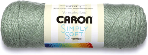 Caron H9700H9503 Simply Soft Heathers Yarn, 5 oz, Woodland Heather, 1 Ball...