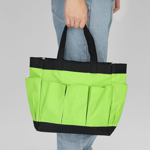 Garden Tool Bag 11.2" x 5" x 11" Large Oxford Waterproof with Pockets Garden Tote Bag Gardening Plant Tool Organizer Storage Carrier Store for Out...