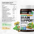 Brain Booster Gummies - Natural Nootropic Focus Supplement - Organic Ashwagandha, Ginkgo Biloba, Bacopa, DMAE, and Vitamins for Memory and Cogniti...