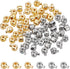 arricraft 60 Pcs Brass Crimp Beads, Loose Rondelle Spacer Beads Metal Irregular Shape Crimp Charms Accessories for Bracelet Necklace Jewelry Makin...