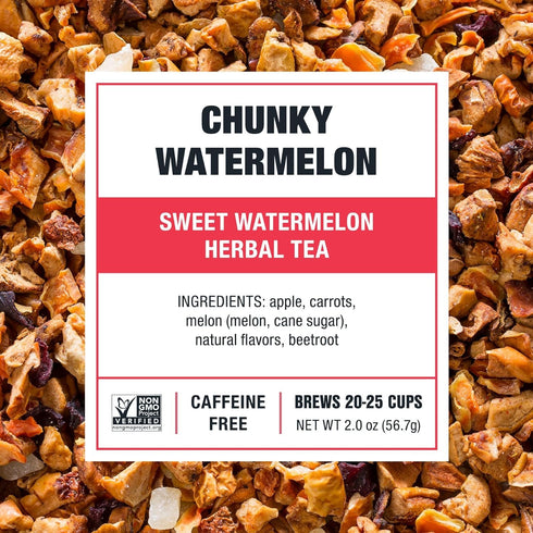 Tiesta Tea - Chunky Watermelon, Loose Leaf, Sweet Watermelon Herbal Tea, Premium Non-Caffeinated Blend, Make Hot or Iced, Brews Up to 25 Cups, 2 O...