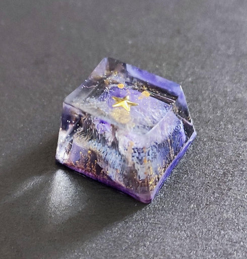 Custom Artisan Purple Galaxy Keycap (OEM) for RGB Cherry MX Gaming Mechanical Keyboards (Escape 1U)...