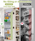 AOODA Over the Door Organizer, Large Capacity Closet Door Hanging Organizer, Clear Deep Pockets Baby Organizer Storage for Nursery, Bathroom, Bedr...