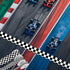 3 Rolls White Checkered Printed Ribbon Black Grosgrain Ribbon?0.4, 0.87, 1.5 Inch Wide, 15 Yard Car Theme Checkered Ribbon ? for DIY Crafts Wreath...