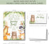 Your Main Event Prints Guess How Many Gummy Bears Game - 5x7 Self-Standing Sign and 50 Guessing Cards - Woodland Theme for Baby Shower or Birthday...