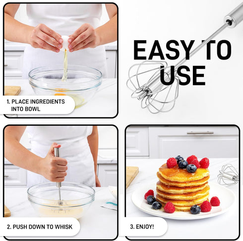 Push Action Egg Whisk...