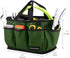 Gardening Tote Bag, Deluxe Garden Tool Storage Bag and Home Organizer with Pockets, Wear-resistant & Reusable, 14 Inch, Dark Green...