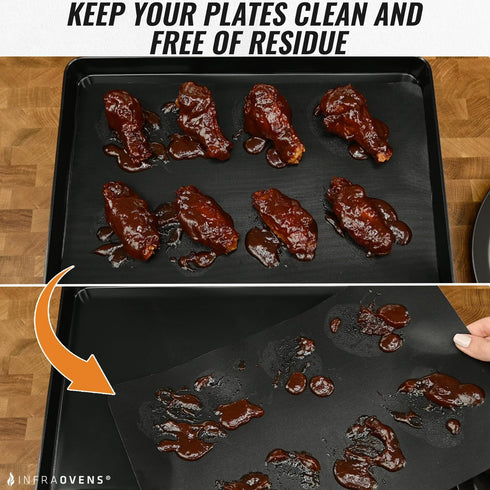 Reusable Mats for Ninja Sizzle Indoor Grill & Griddle GR101, Accessories for Indoor Electric Griddle with Lid for Cooking and Grilling, Non-Stick ...