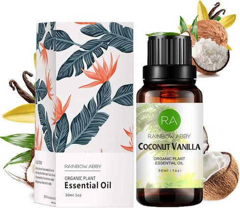Coconut Vanilla Essential Oil, 100% Pure Diffuser Oil Coconut Vanilla Oil for Diffuser, Massage, Skin Care, Yoga - 30ML...